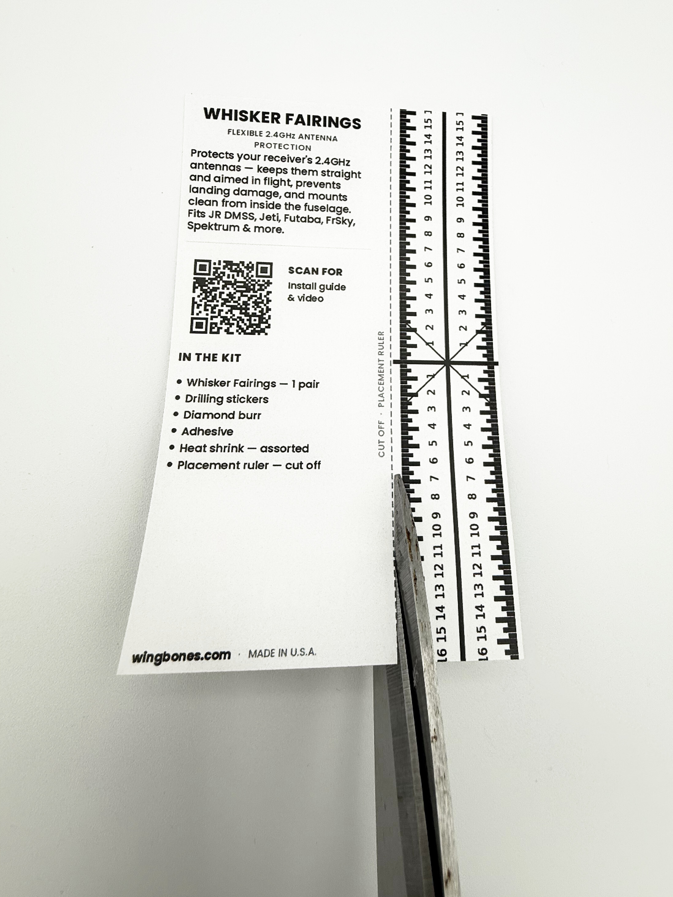 Cut ruler from card