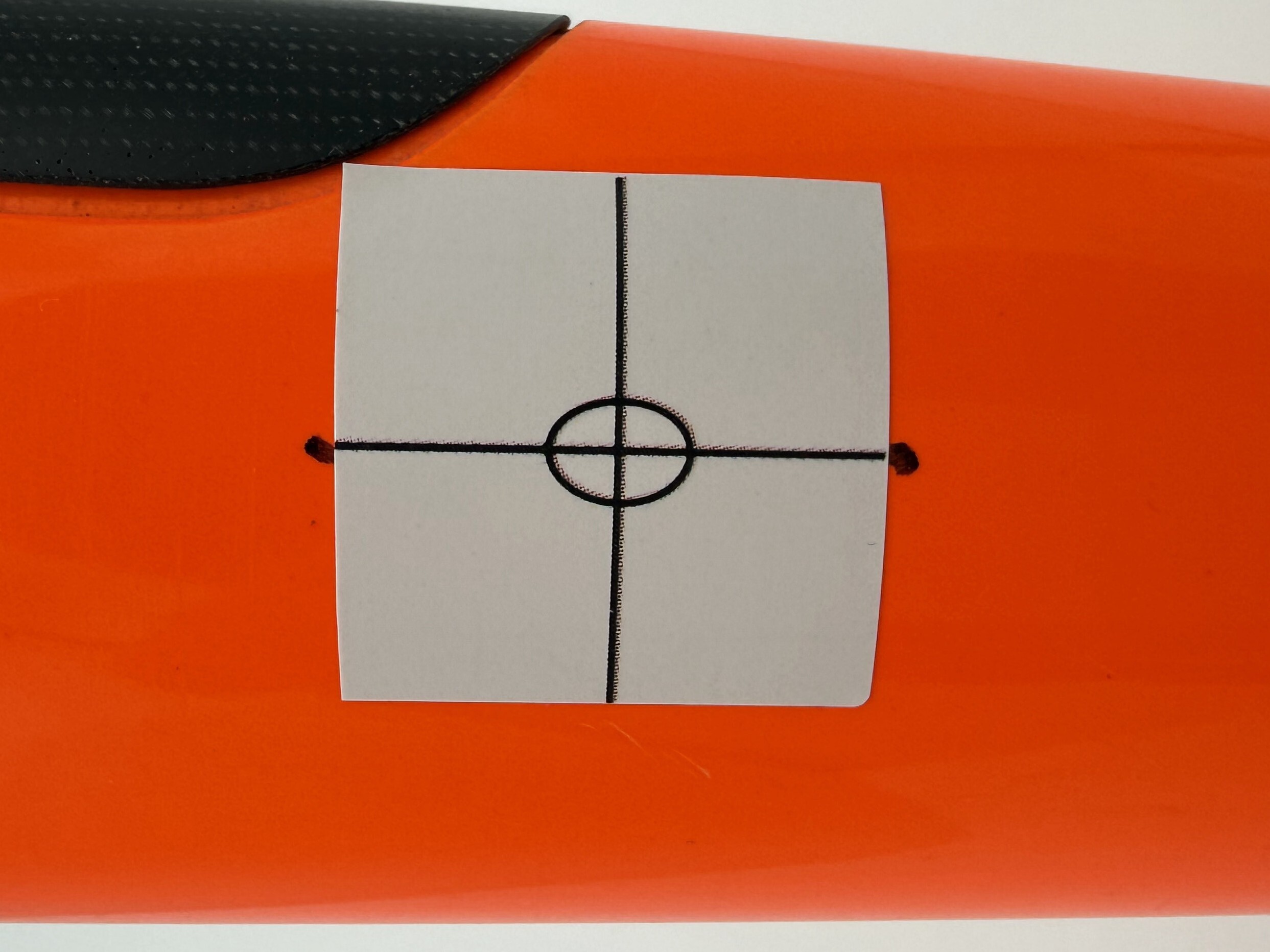 Apply drilling sticker Apply drilling sticker